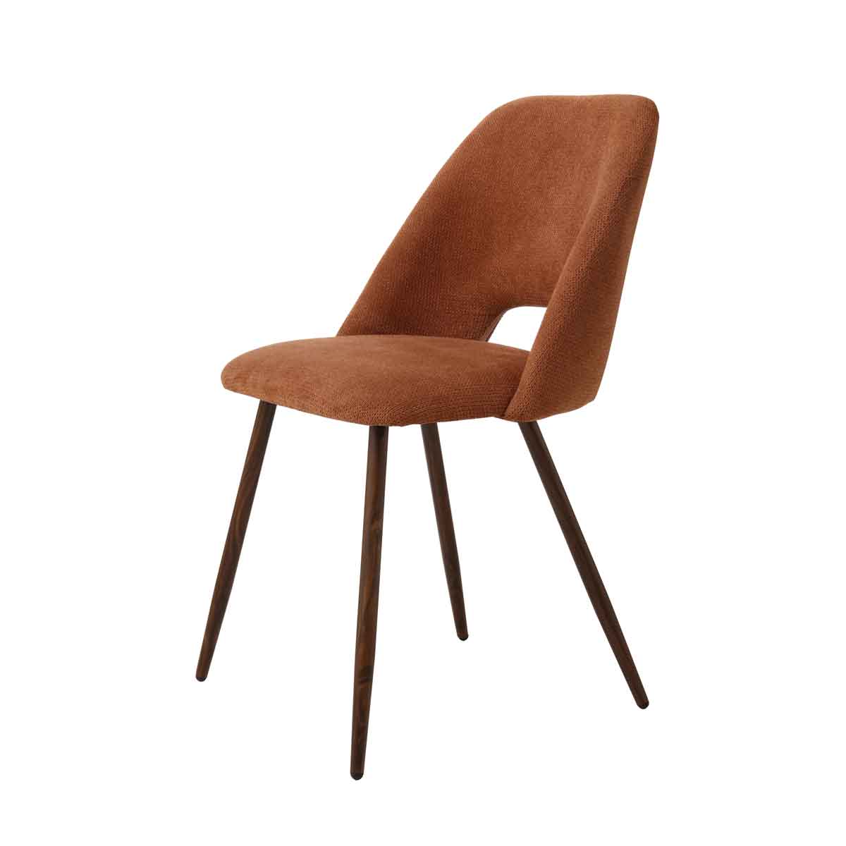 Cadeira FRESNO em tecido terracota
