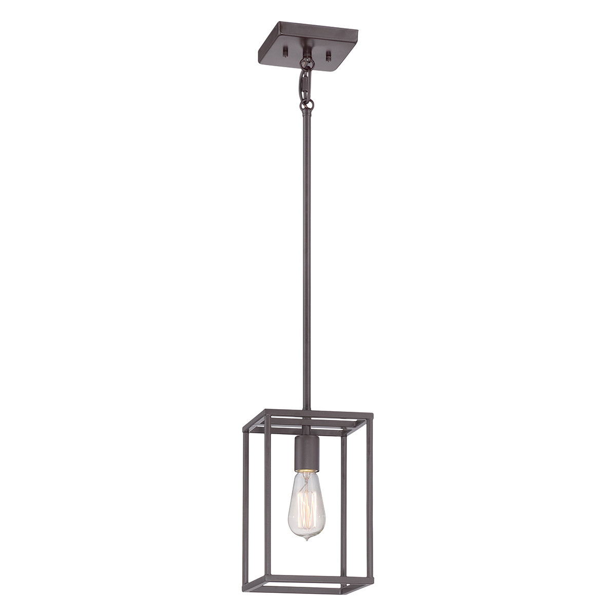 Lampa wisząca zachodni brąz New Harbor 1xE27x60W Quoizel