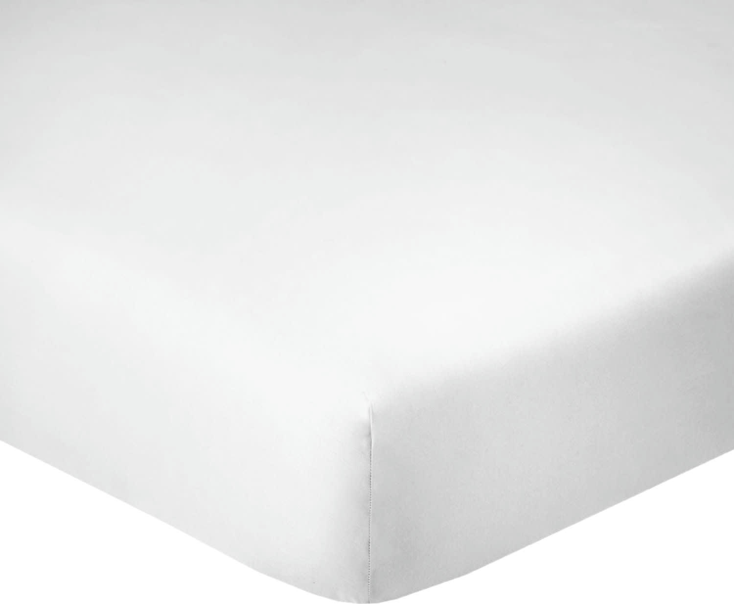 UNI BP - Drap Housse coton blanc 200x200 cm