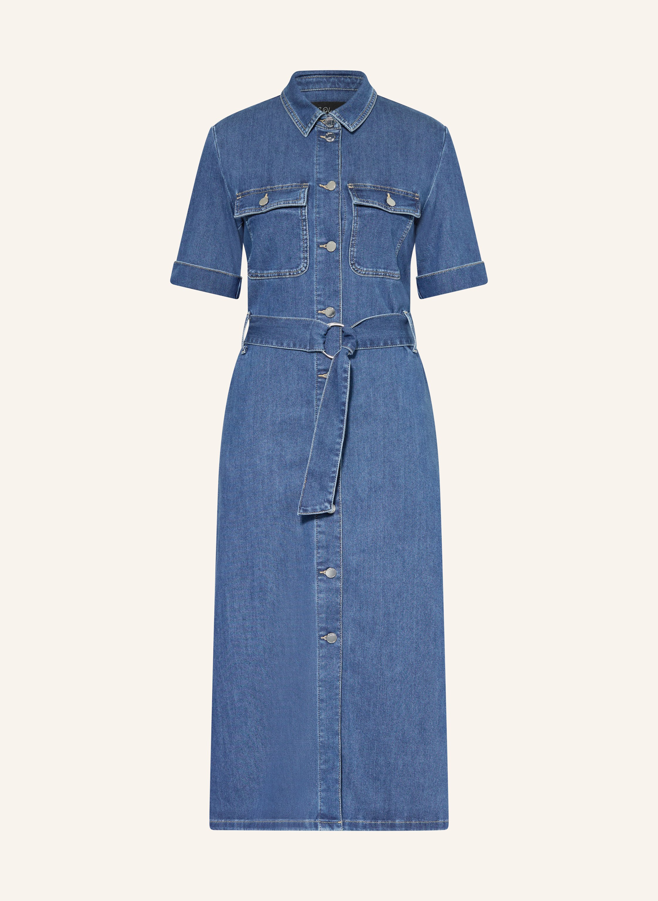 s.Oliver BLACK LABEL Hemdblusenkleid in Jeansoptik