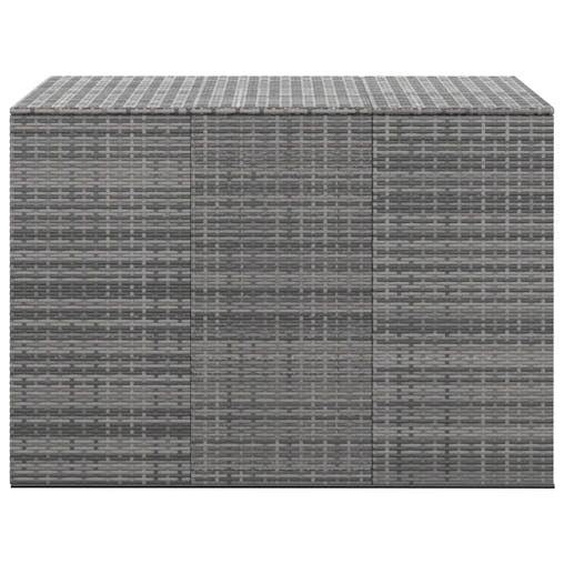 NNEVL Garden Cushion Box PE Rattan 145x100x103 cm Grey