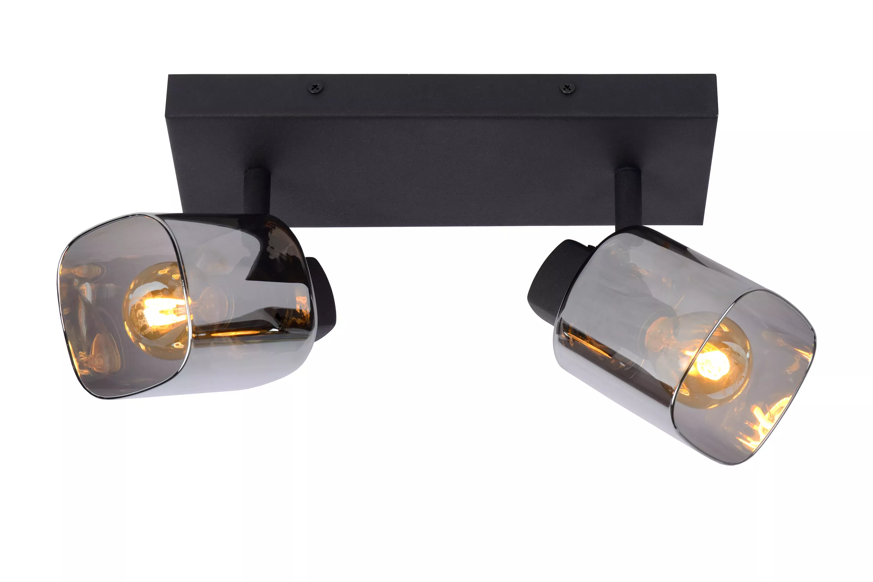 Lampa sufitowa czarno-szara ALION 2xE14x25W wym: 18x26x10 cm Lucide