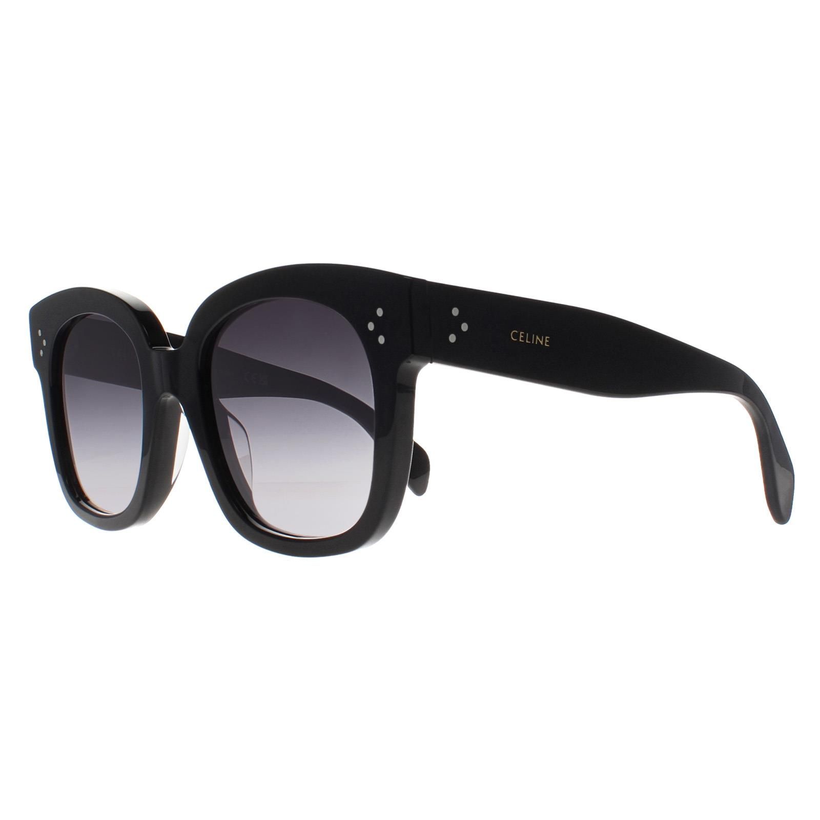 Celine Square Shiny Black Smoke Gradient New Audrey CL4002UN