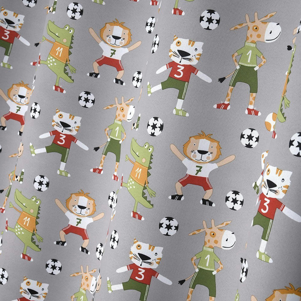 - Rideau occultant  polyester Gris 140 X 260