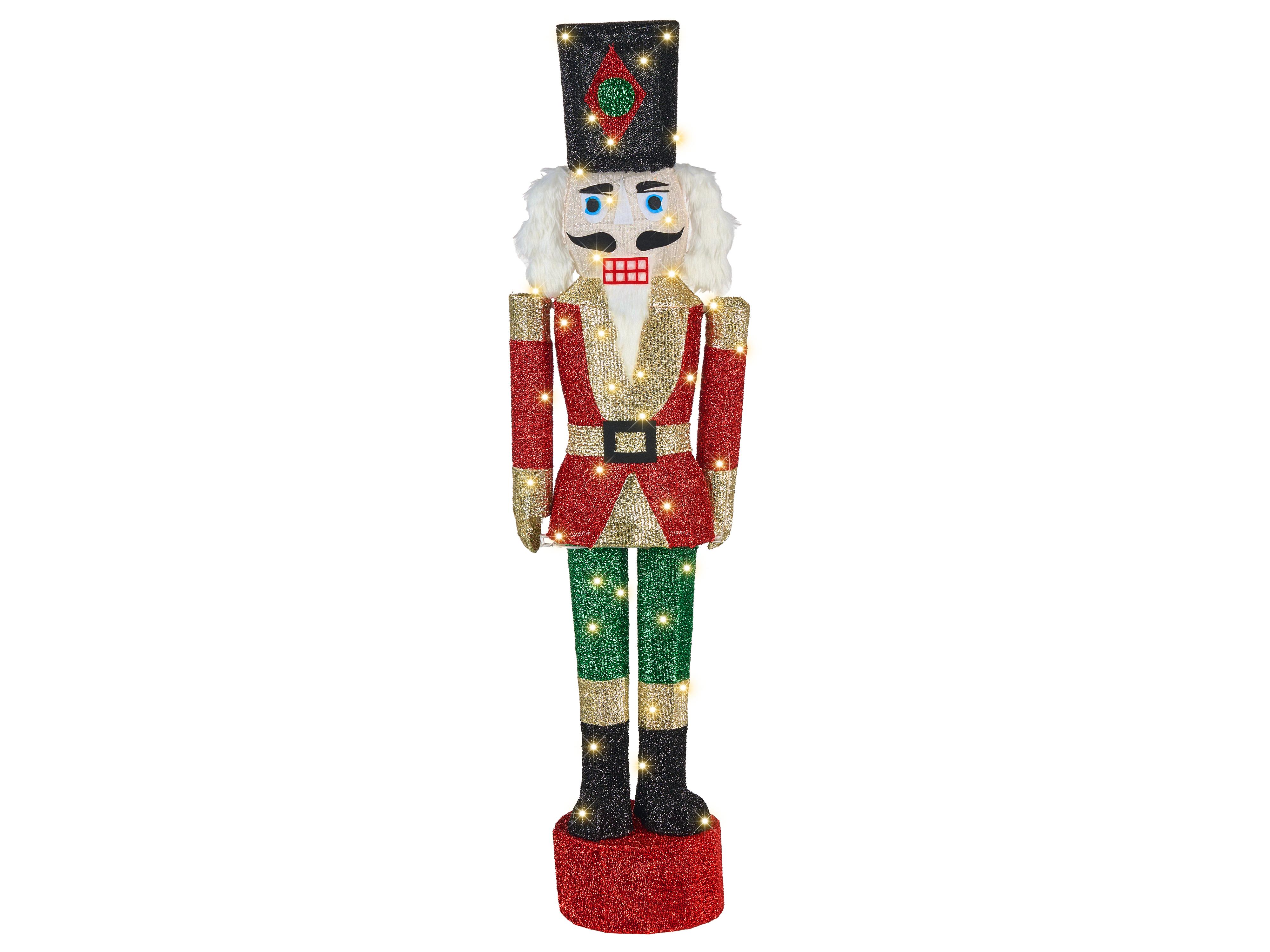 Outdoor Decoration LED HORNAVAN Nutcracker 120 cm Multicolour
