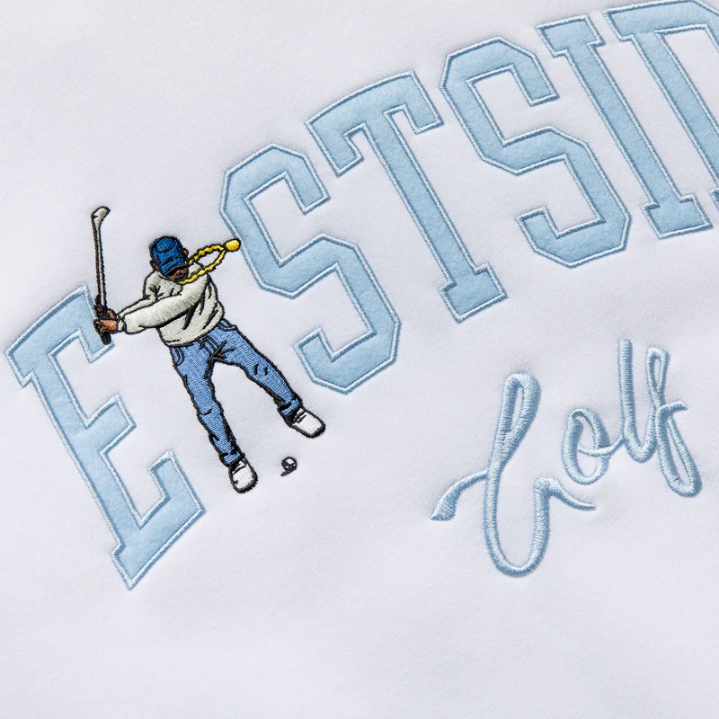 Eastside Golf Luxe Fleece Crew - Bright White