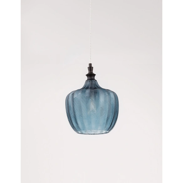 Pendelleuchte »Loni«, LED, 1-flammig, schwarz/blau