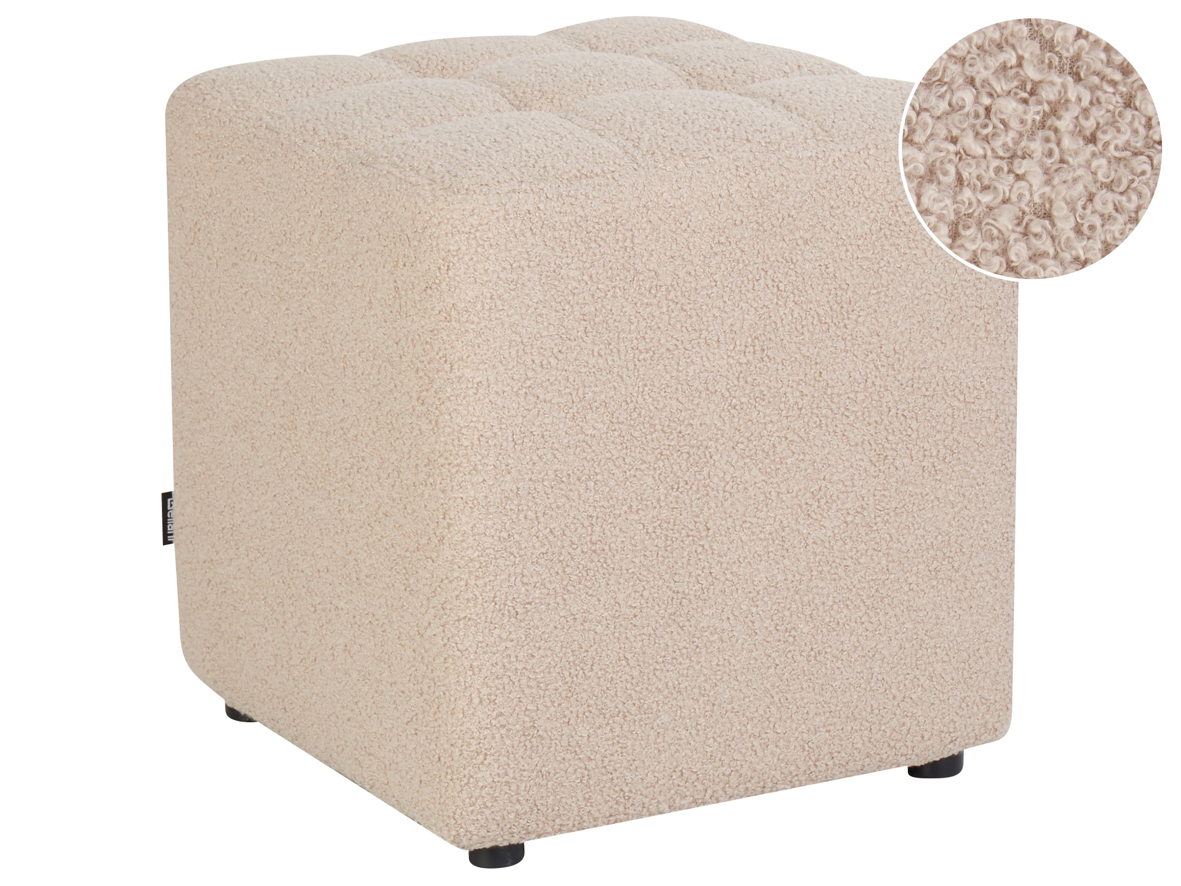 Pouffe KANSAS Boucle Beige