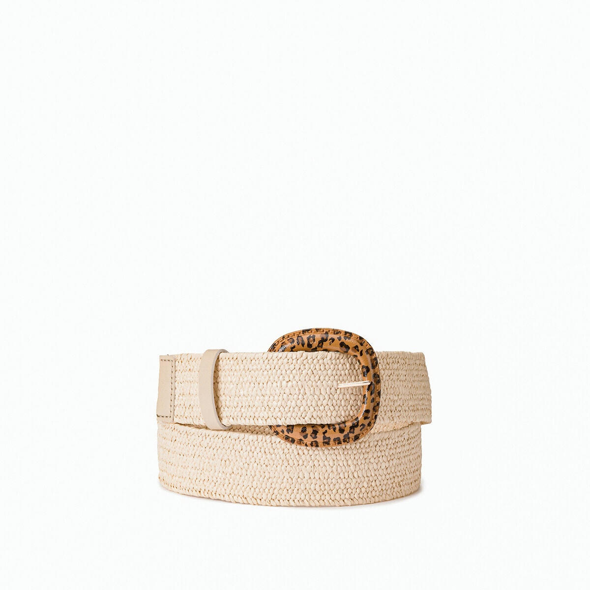 Ceinture boucle motif léopard