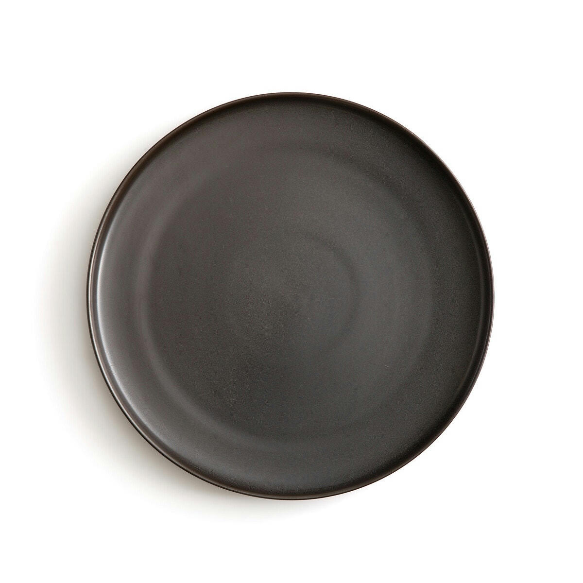 4 assiettes plates grès émaillé, Akira