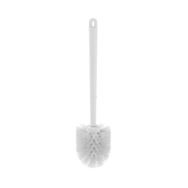 Brosse WC Glomma manche et brosse en polypropylène blanc Ø8 x H.32,5 cm