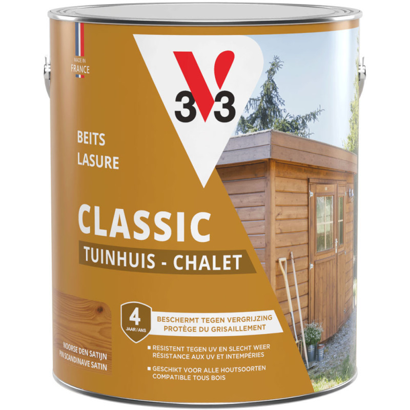 Lasure Chalets pin scandinave satinée 2,5 L V33