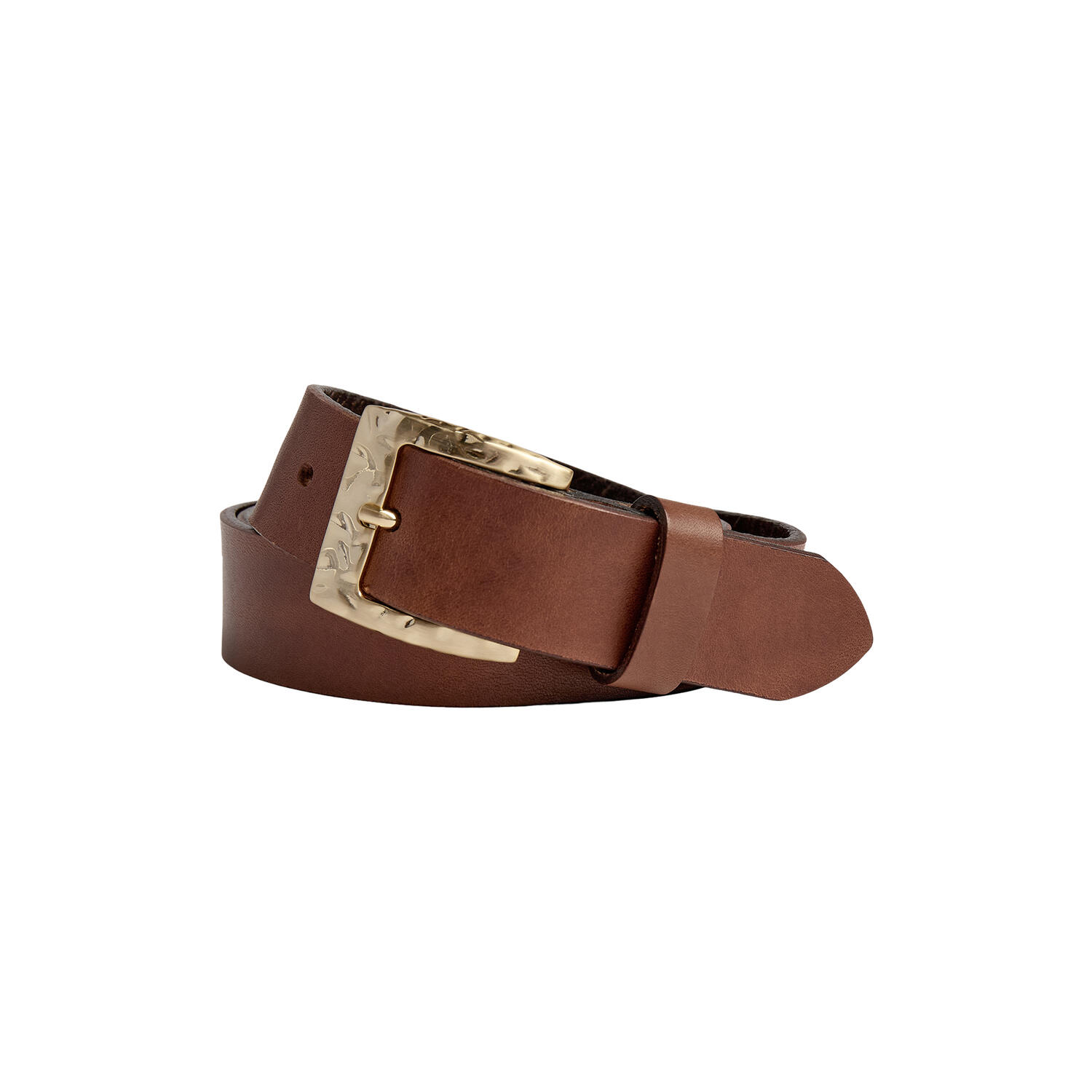 HeatMBG Belt, cognac w/br. Gold