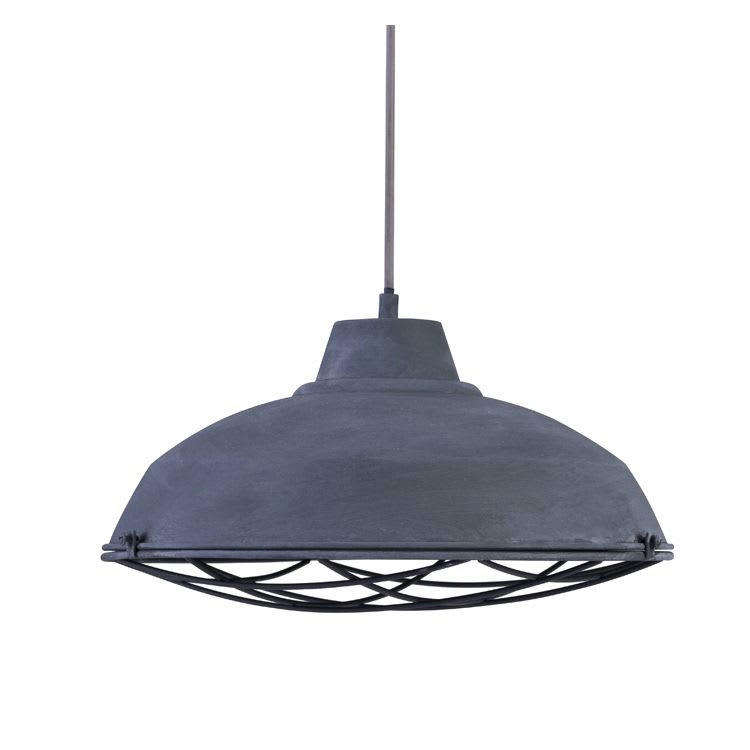 LOFT - Suspension filaire en métal gris béton