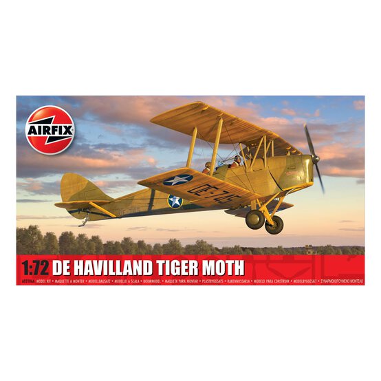 Airfix de Havilland Tiger Moth Model Kit 1:72