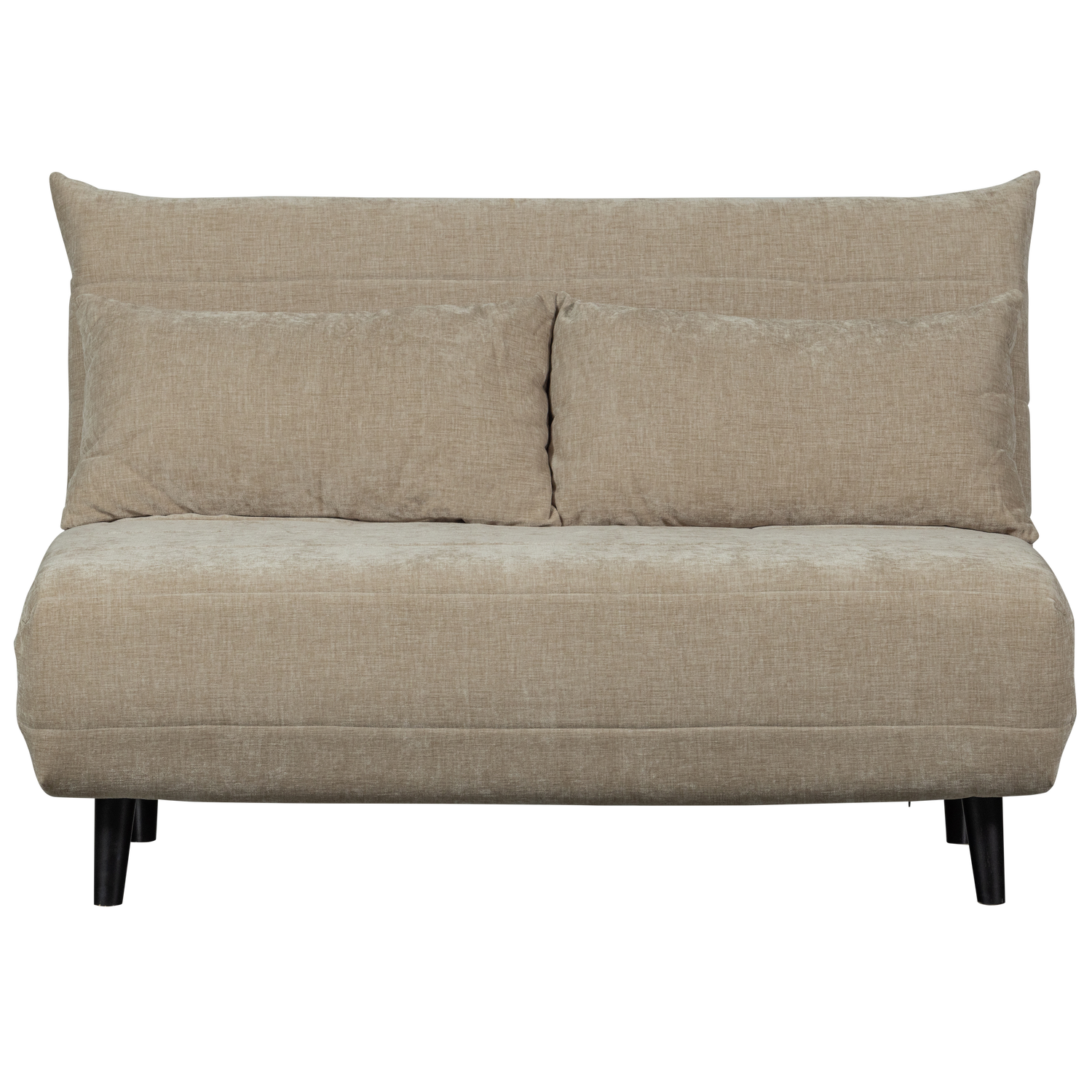 WOOOD slaapbank Xem - 1-Persoons - Chenille stof - Naturel - 80x122x92
