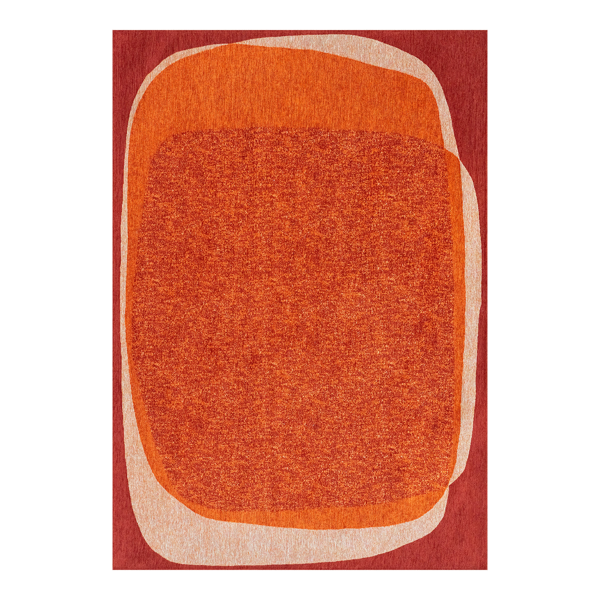 Ecorugs vloerkleed Kanell - rood - 140x200cm