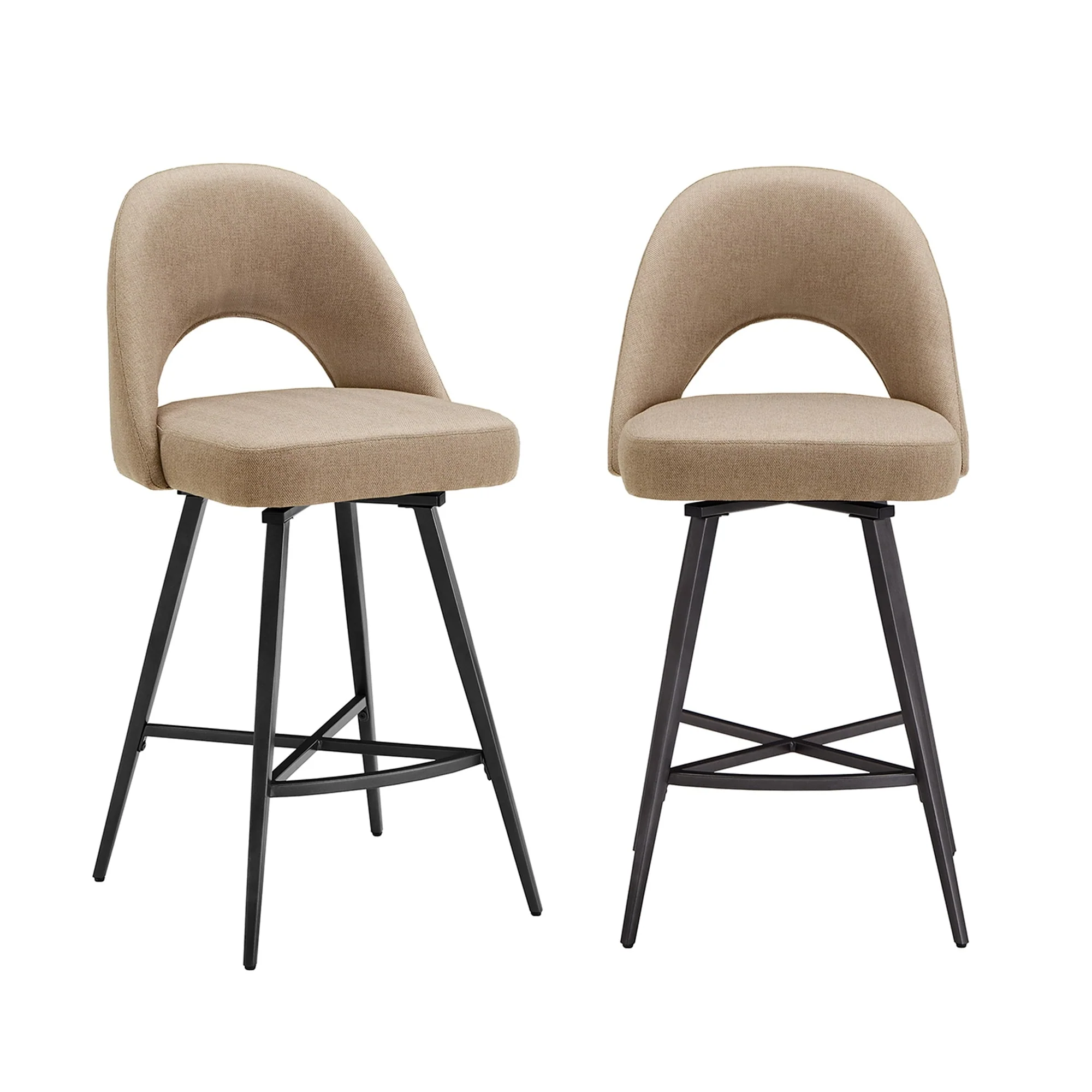 Vaduz Metal Swivel Stools (Set of 2)