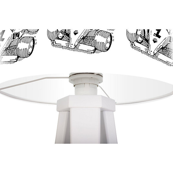 Lampe de chevet kids foto-328 30 x 30 x 45 cm Blanc