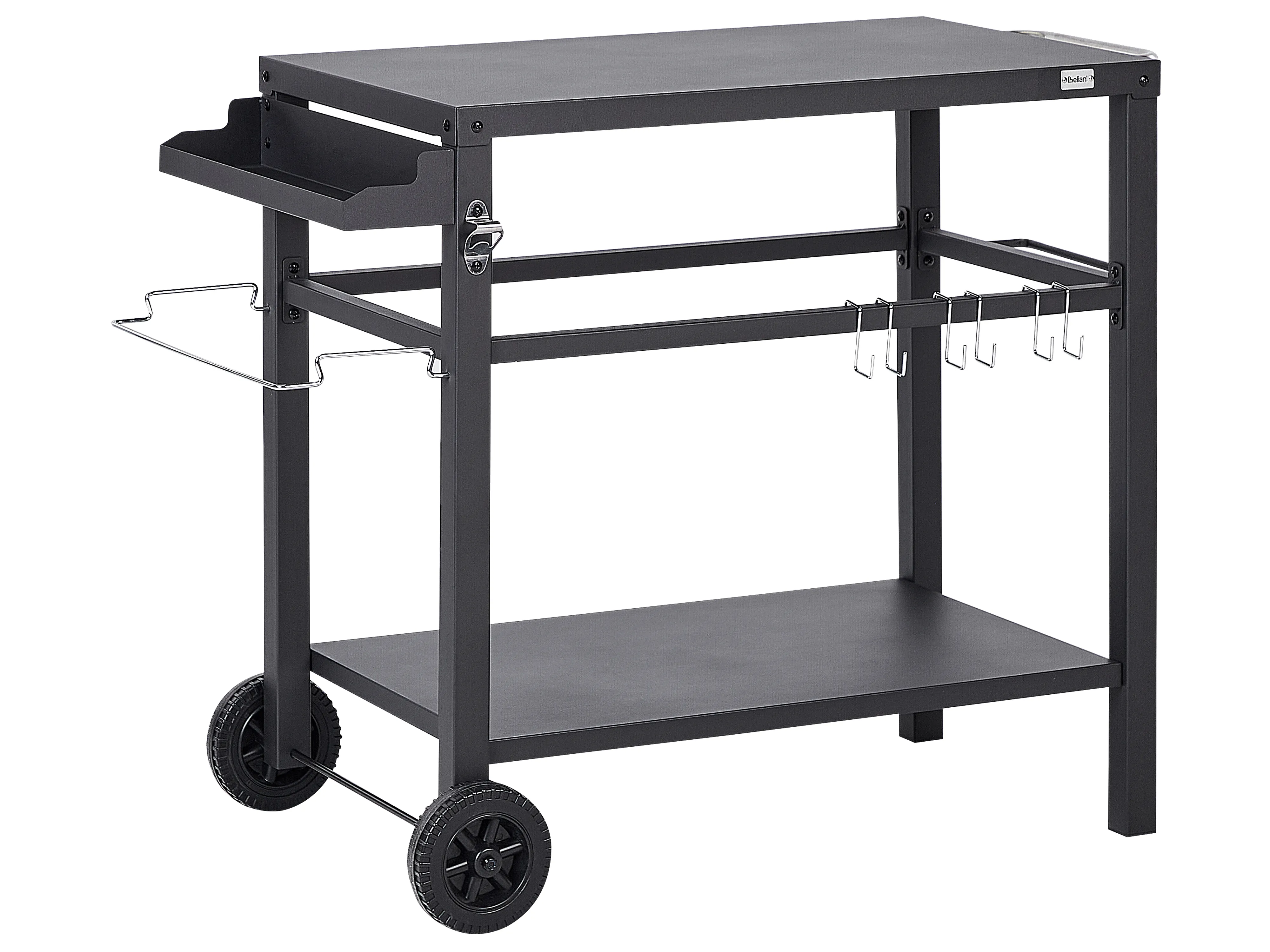 Garden Serving Trolley STALETTI Metal Black