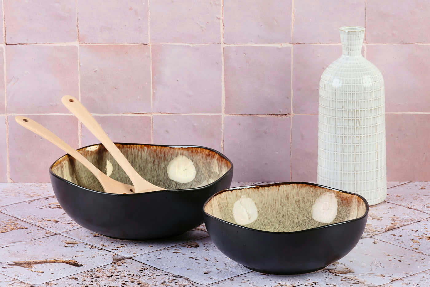 REACTIV - Saladier en grès marron D0