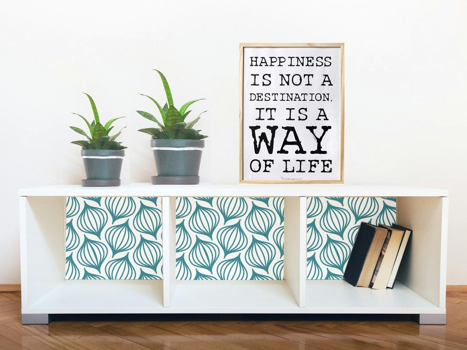 - Papier peint adhésif lanternes bleu paon 60cmx2m50