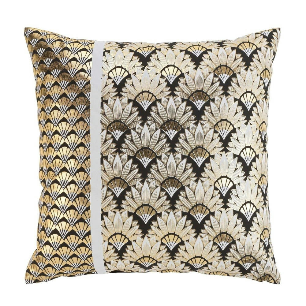 CARAT - Housse de coussin coton or 60x60cm