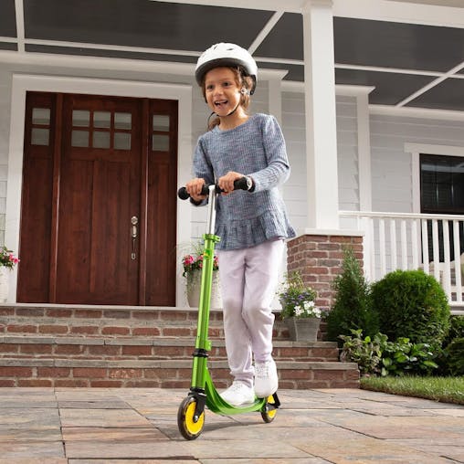 John Deere Kids Adjustable Push / Kick Ride On Scooter w/ Light Up Wheels 5y