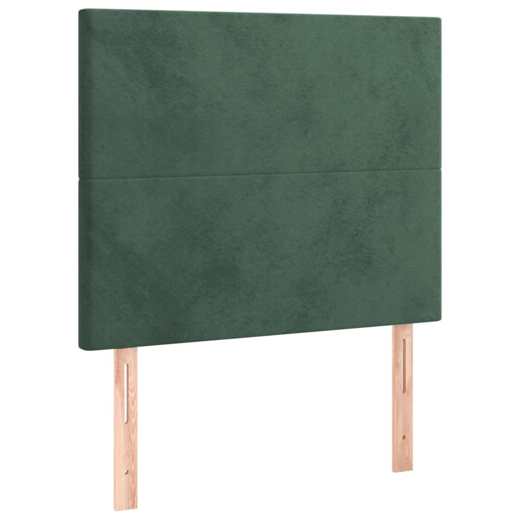 Wezgłowie Zielony 80 cm Aksamit Wysoki vidaXL