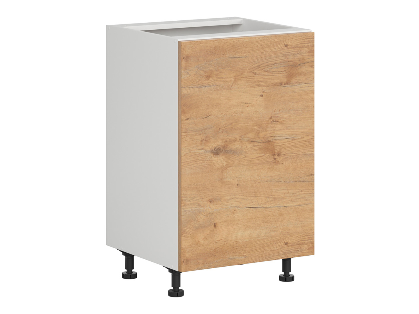 Szafka kuchenna dolna Hamper 50 cm prawa dąb lancelot