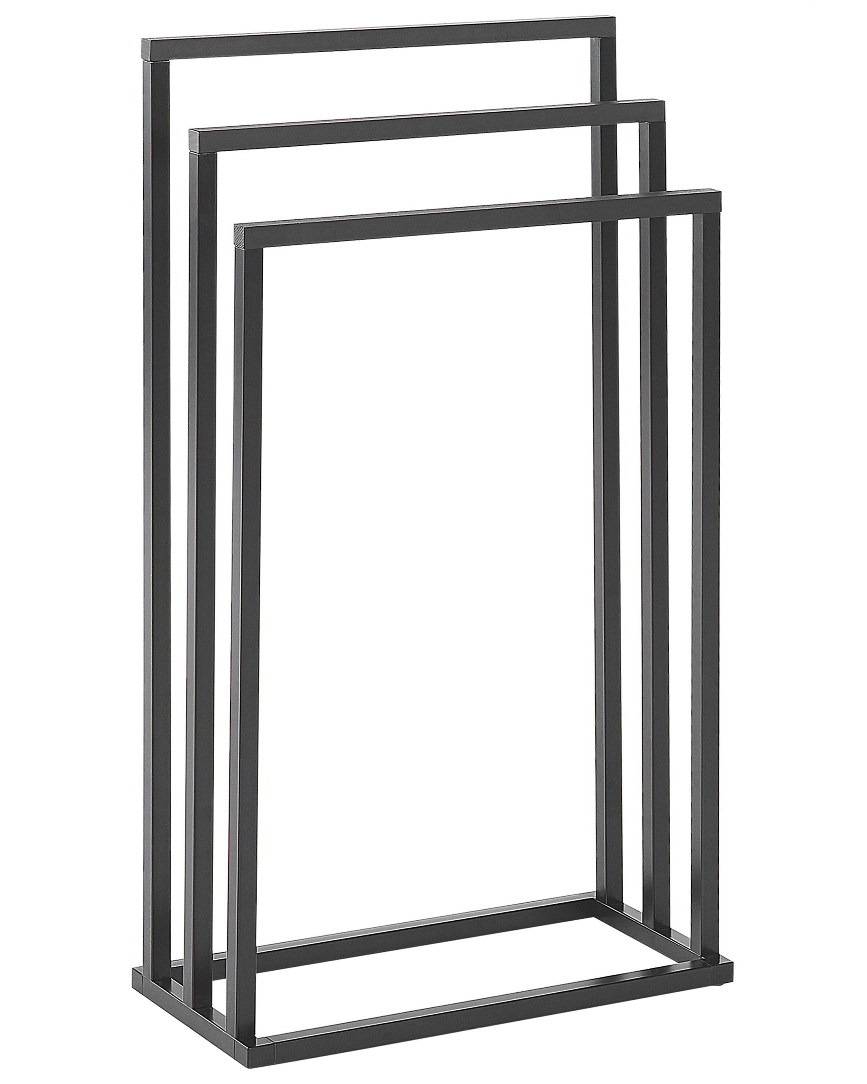 Towel Stand CHARRAS Metal Dark Brown