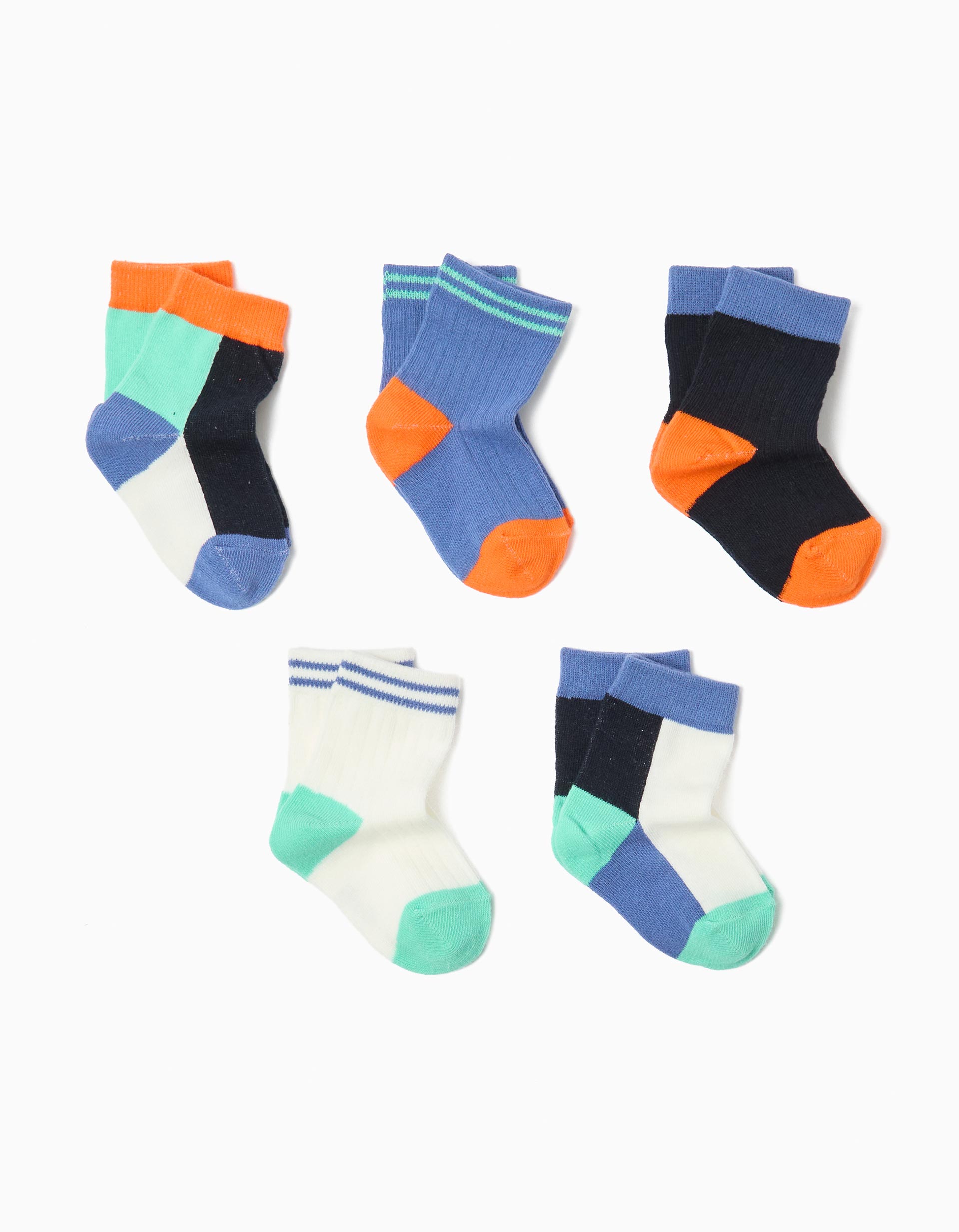Pack 5 Pares de Meias, Menino, Multicor