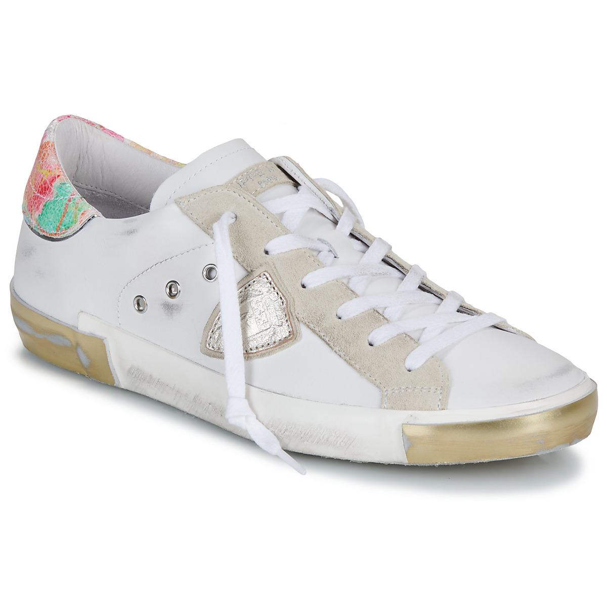 Philippe Model - PRSX LOW WOMAN - White / Multicolour