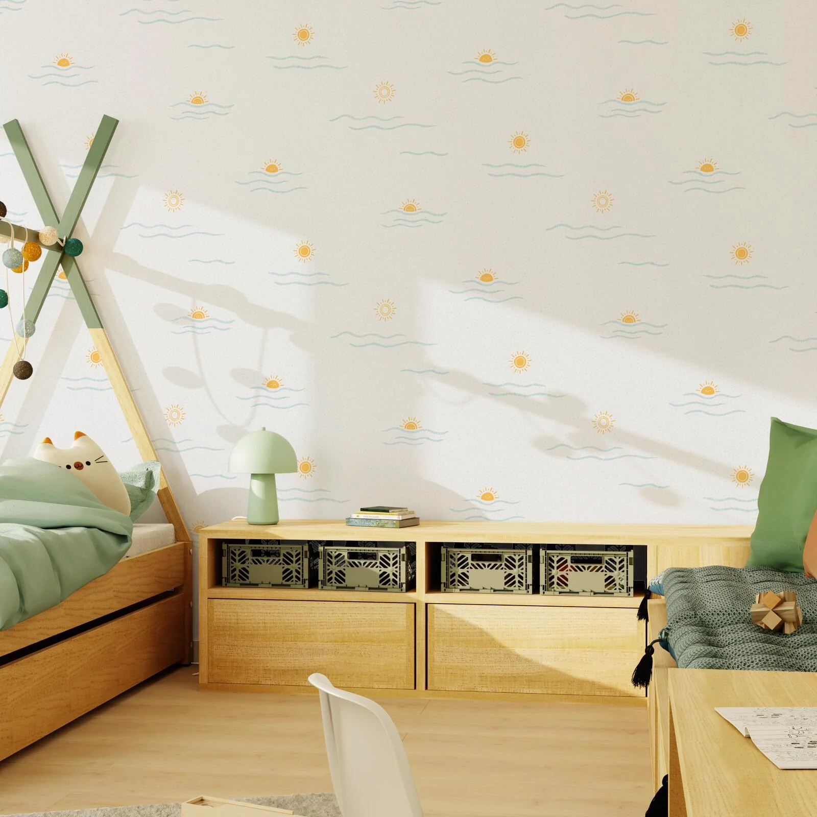 4MURS Papier peint intissé SOLEA coloris blanc