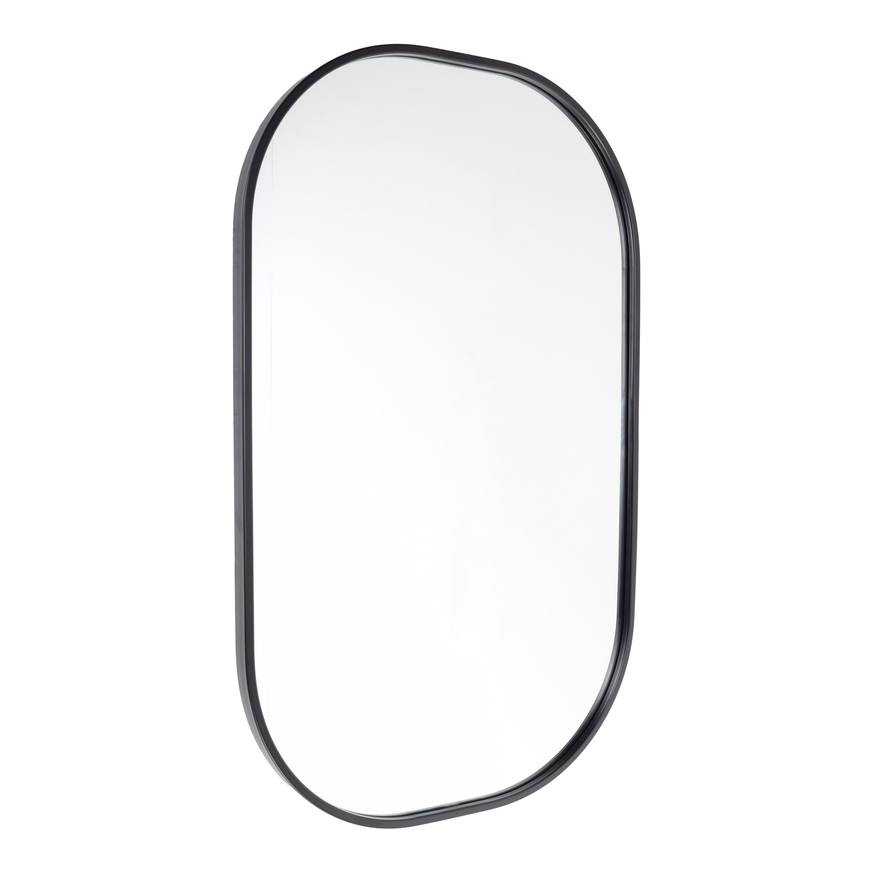 Fragix Iris Spiegel Ovaal - Zwart - Metaal - 80x50