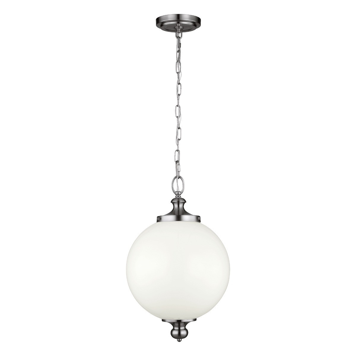 Lampa wisząca polerowany nikiel Parkman 1xE27x60W wym: 49x30x30 cm Feiss