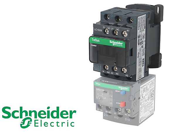 Contacteur Schneider TeSys LC1D 9A 3P 24VAC, 1NO 1NC