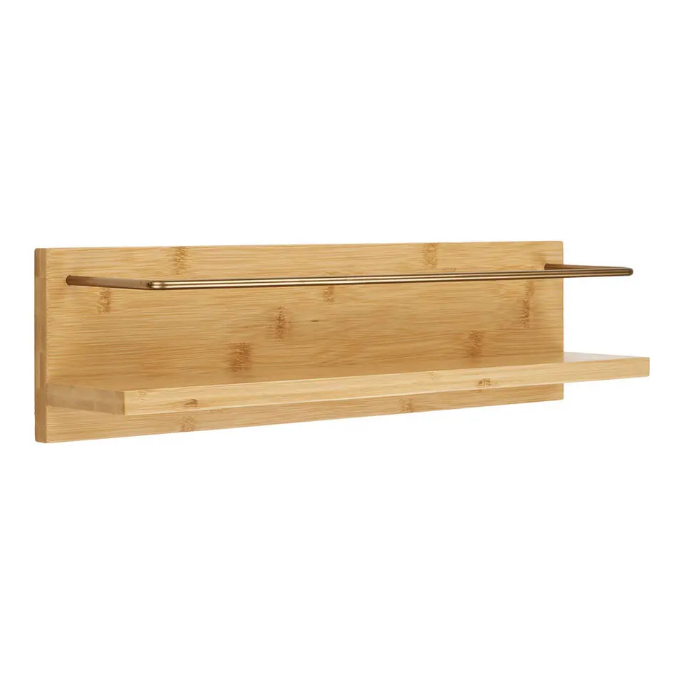 Hioshop Ember Wandplank 45x10x12cm natuur