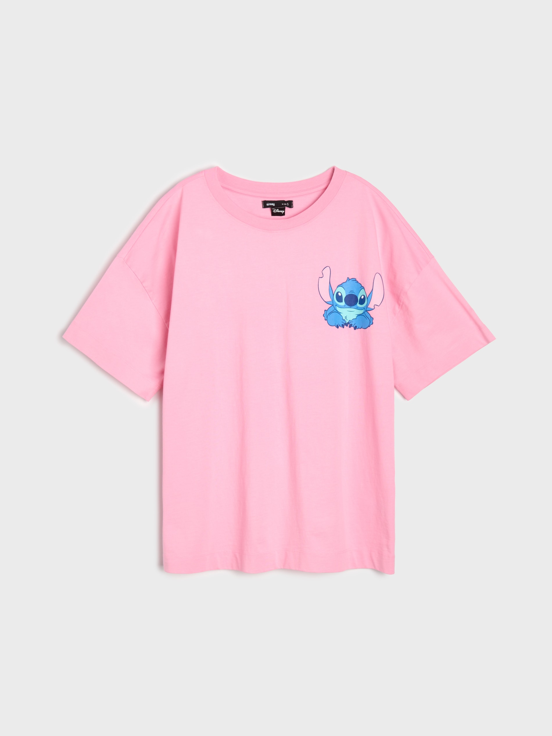 Bawełniana koszulka z nadrukiem Stitch