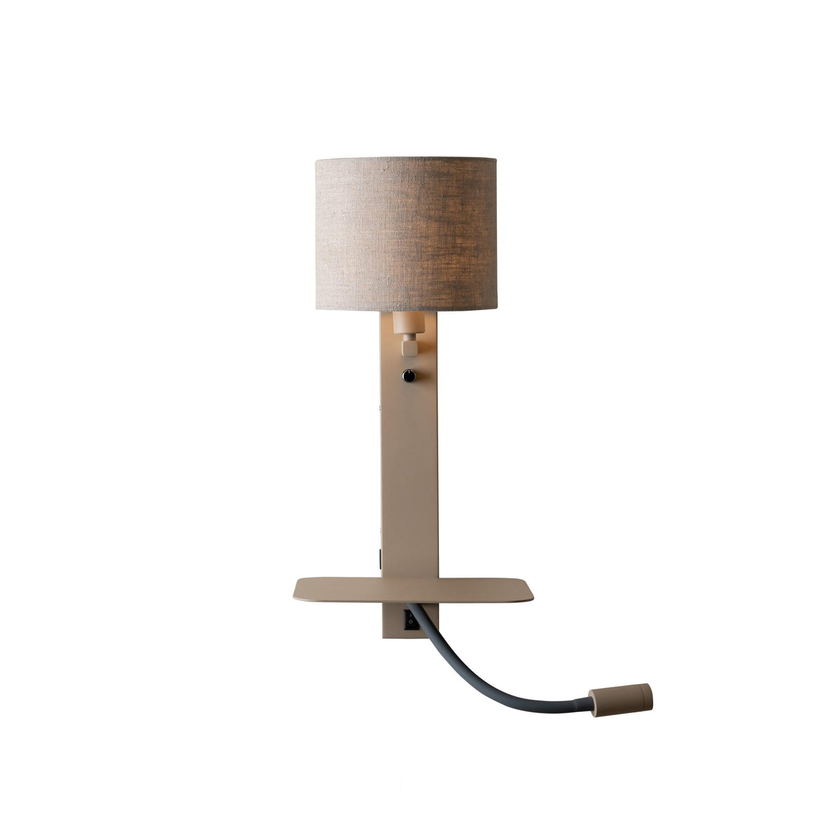 it's about RoMi wandlamp Florence - bruin - 24x24x52cm