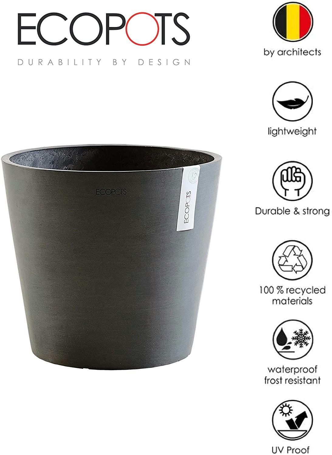 - Plante d'intérieur - Palmier areca de 120cm en pot noir