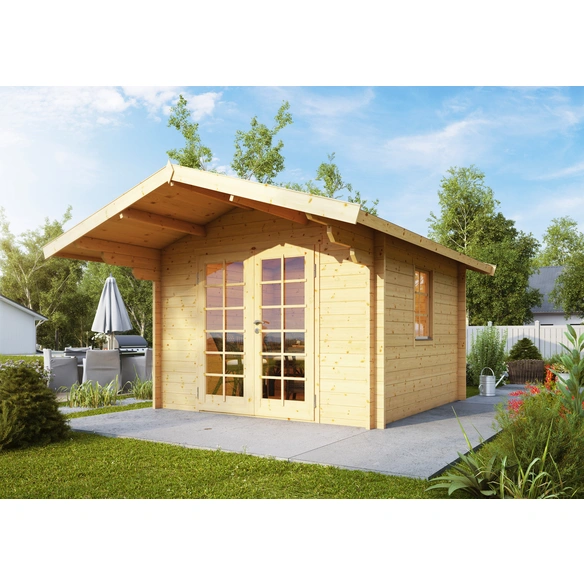 Gartenhaus »Bergen 44-B«, Holz, BxHxT: 360 x 250 x 300 cm (Außenmaße inkl. Dachüberstand)