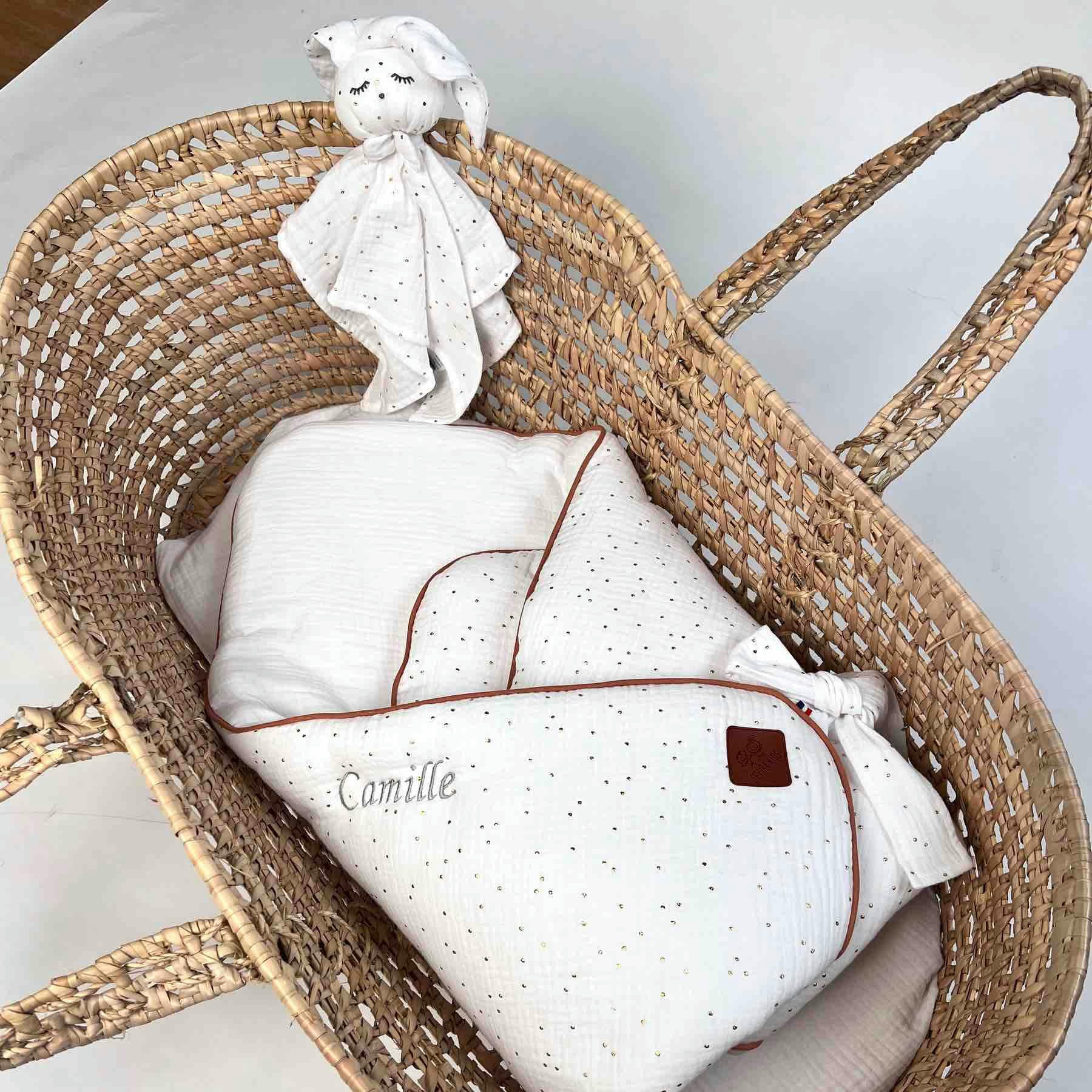 JEANNE - Gigoteuse d'emmaillotage en gaze de coton  100% coton