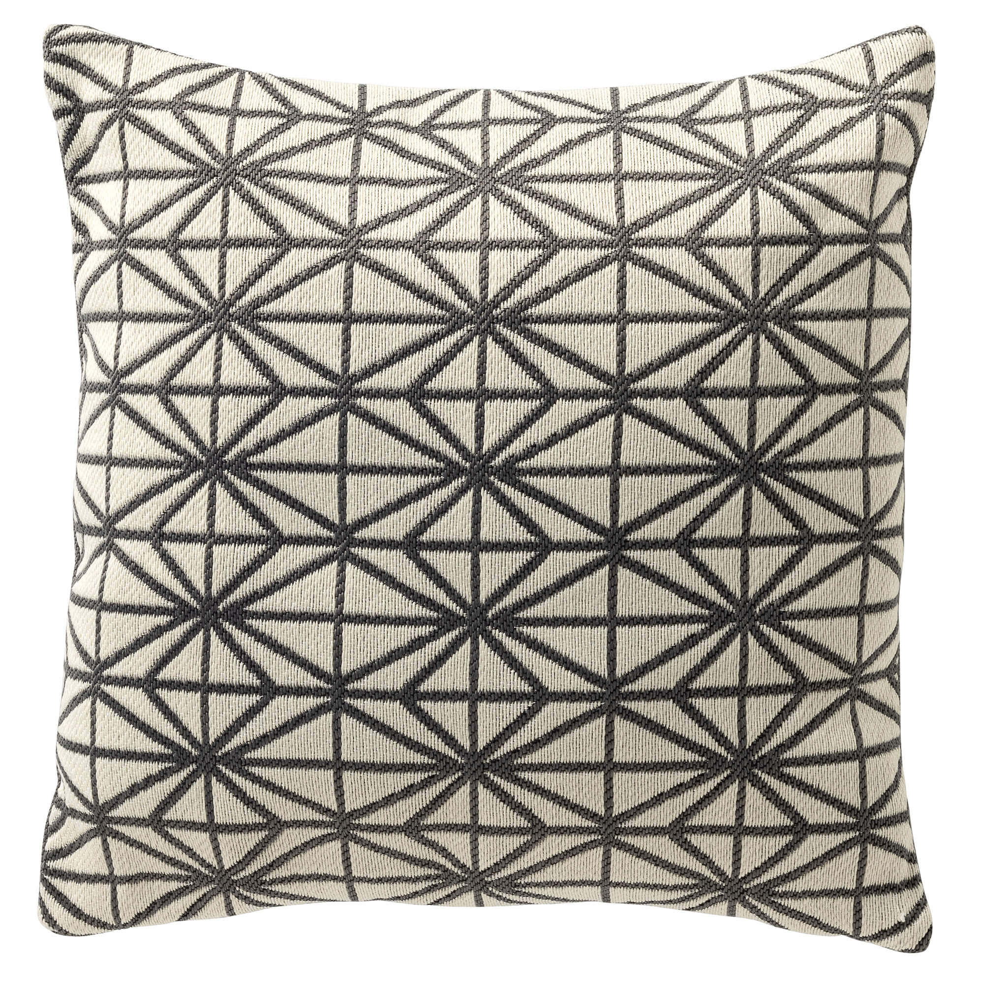 NISA - buitenkussen 45x45 cm - waterafstotend - Charcoal Gray - antraciet