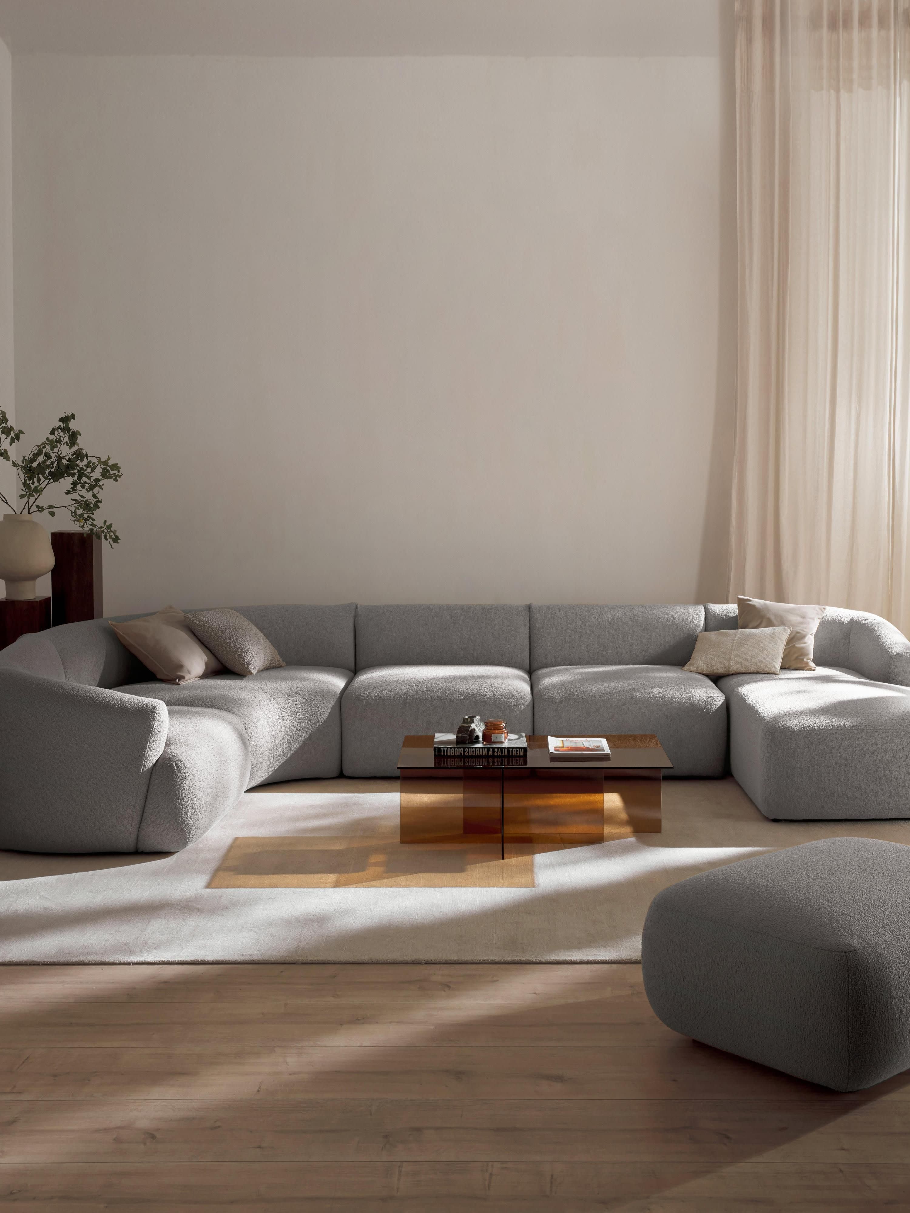 Modulares XL Bouclé-Sofa Sofia
