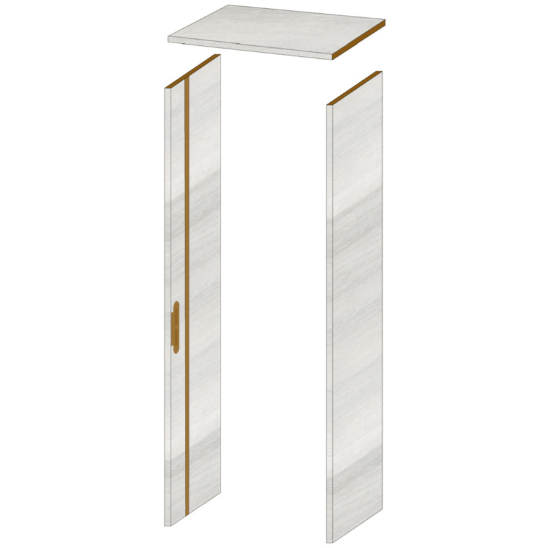 Ebrasement de porte gris Alpin 40 cm THYS