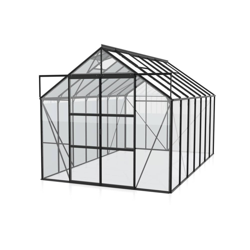 Serre en verre Uranus noire 11,5 m² VITAVIA
