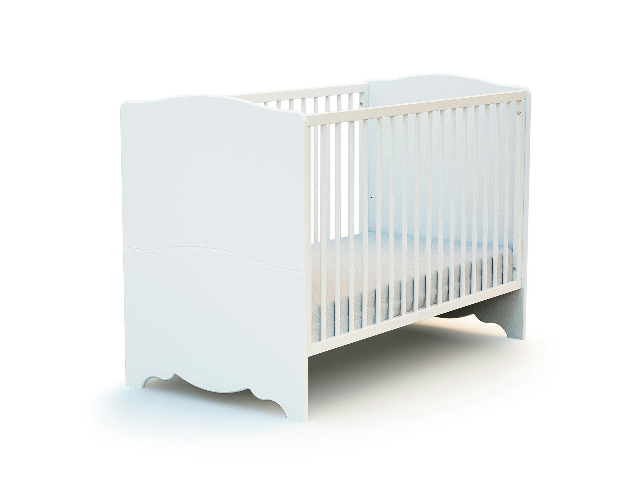 MARELLE - Lit bébé 60x120 blanc