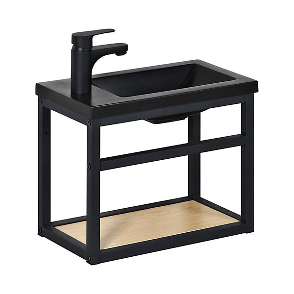 Meuble lave-mains SAO   robinet noir