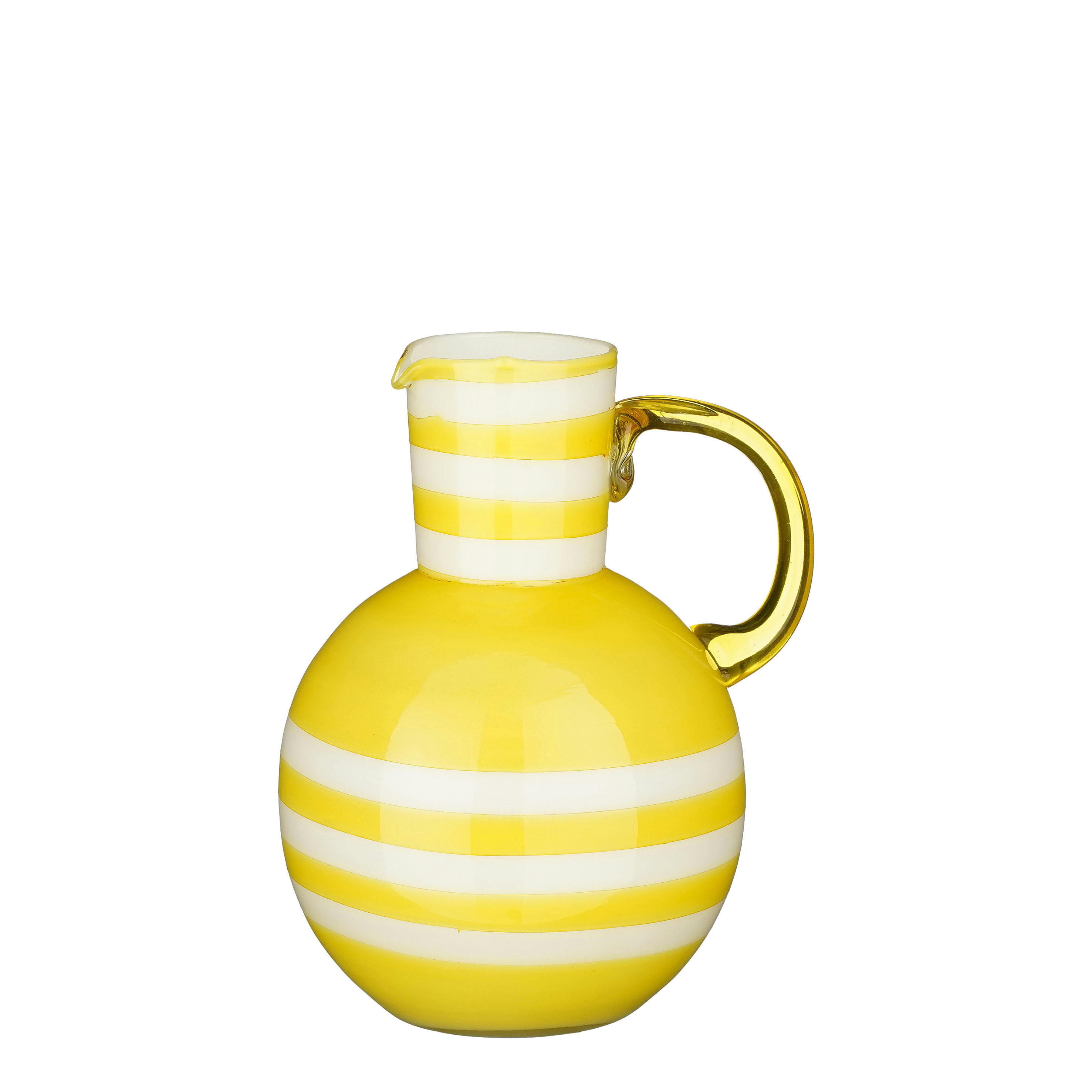 BAZAAR - Vase en verre jaune H21